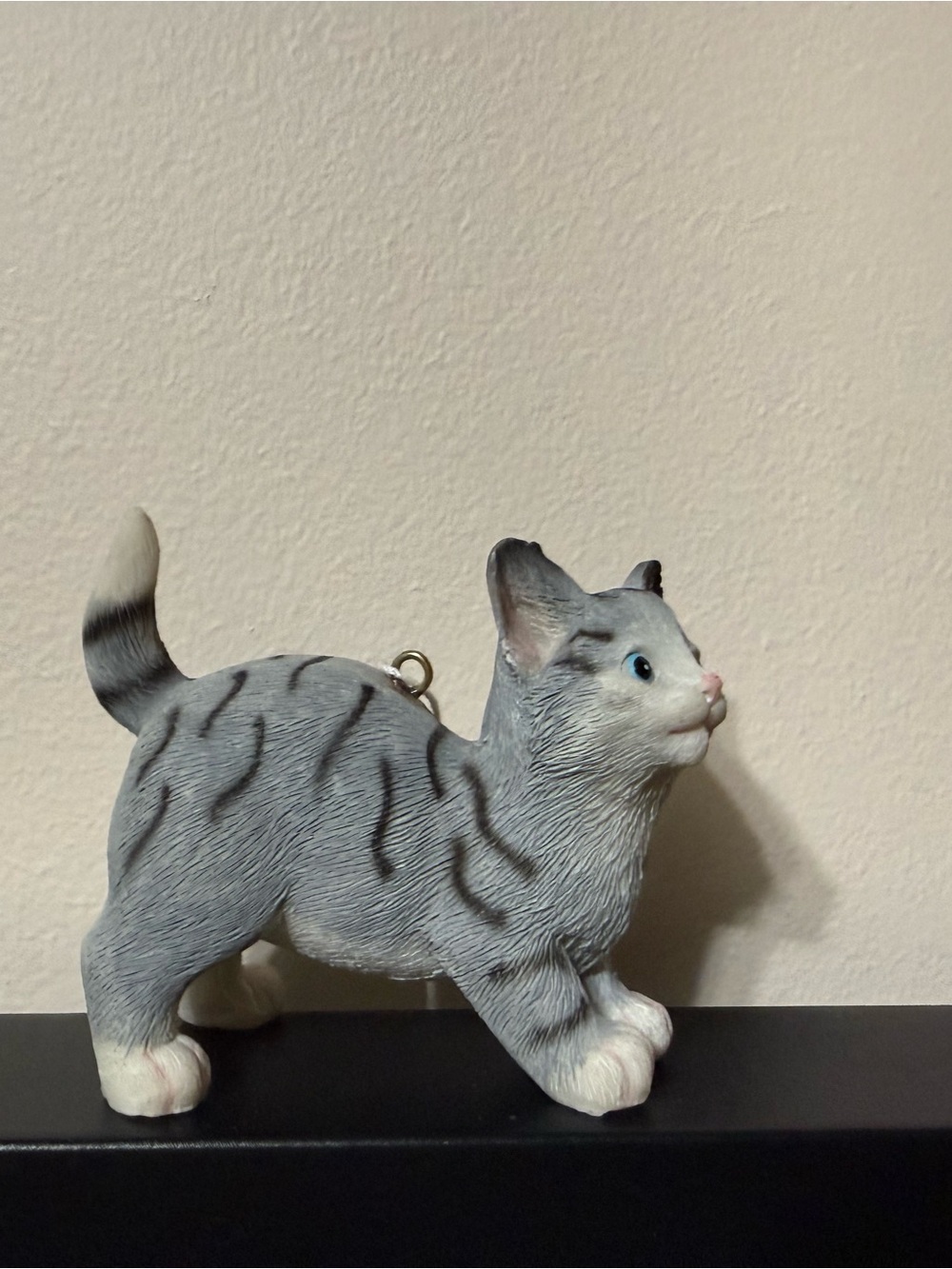 Kurt S Adler Gray Tabby Cat Christmas Ornament Realistic Kitty Figure Decor
